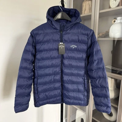 Chaqueta acolchada Callaway Golf manga larga imitación plumón con capucha cremallera XXL 2XL NUEVO logotipo Foto 1 de 4