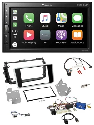 Pioneer USB Lenkrad DAB 2DIN Bluetooth Autoradio für Nissan Micra 17-20 Rückfahr - Bild 1 von 4