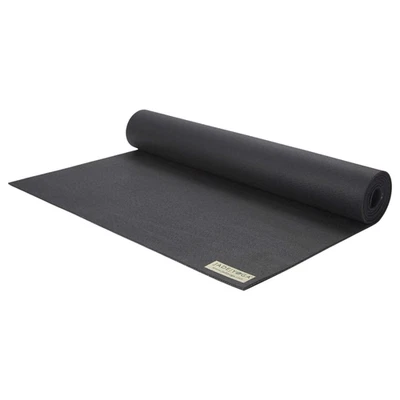 Jade Yoga Unisex 1/8 Durable Non-Slip Lightweight Yoga Mat, 24" x 68", Black - Image 1 of 4
