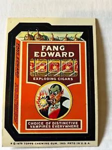 Vintage 1975 Topps Wacky Packages 15th Series 15 FANG EDWARD CIGARS - Bild 1 von 2