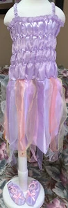 FAIRY PRINCESS DRESS & SLIPPERS AGES 3+ PURPLE COSTUME PRETEND DRESS UP - Picture 1 of 3
