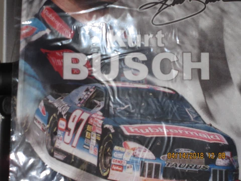 Kurt Busch 97 Mini Lawn Flag (12 1/2" x 18") New in Package Cover