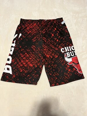 Ultra Game NBA Chicago Bulls Men Basketball Shorts Sweat Style w/ Pockets Small - Image 1 of 4