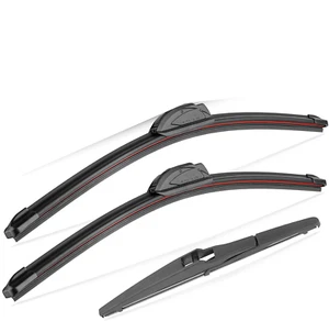 Windshield Wiper Blades 24+18+10" Replacement for Jeep Compass Front Rear Wipers - Picture 1 of 9