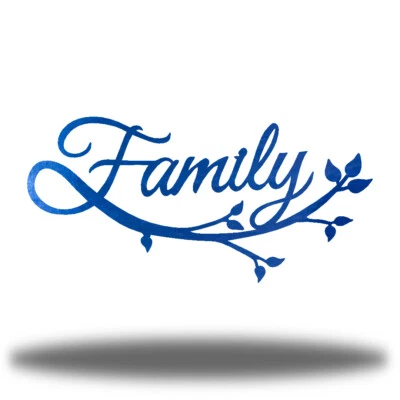 Arte de pared de metal con rama de árbol genealógico Foto 1 de 4