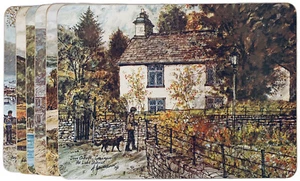 Vintage Set of 6 Clover Leaf Table Mats With Box England Alex Jawdokimov - Picture 1 of 12