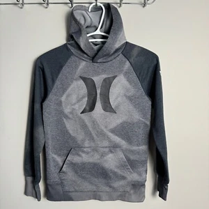 Hurley Boy's Gray Activewear Pullover Hoodie Long Sleeve Size Small Performance - Picture 1 of 14