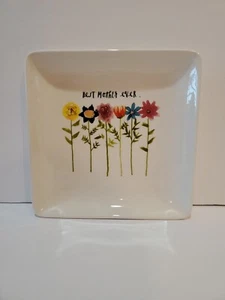 Rae Dunn Magenta Muttertag Kollektion Beste Mutter aller Zeiten 7,5" Quadratischer Teller - Bild 1 von 2
