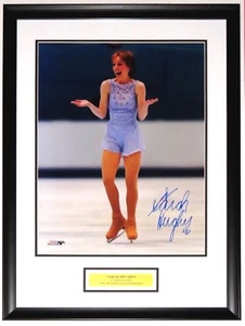 Sarah Hughes Autografiada Medalla de Oro Olimpiadas 16x20 Foto Personalizada Enmarcada Certificado de Autenticidad  - Imagen 1 de 5