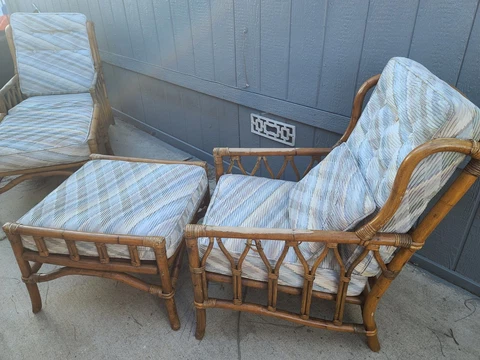 Ficks Reed Rattan Bamboo Furniture set Cover