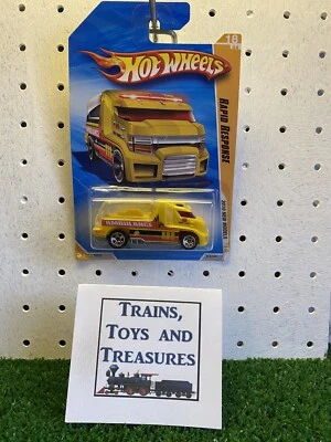 2010 Hot Wheels New Models Rapid Response Yellow 18/240 NIP Mint (B-732) - Image 1 of 4