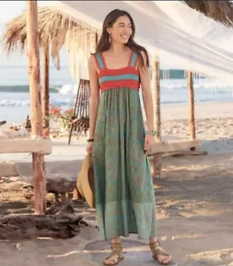 Sundance Womens crochet Green midi dress size Small Petite 4P Y2k Under the Sun - Picture 1 of 8