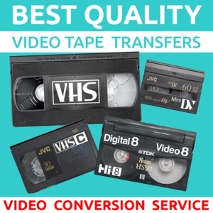 📼VIDEO TO DIGITAL CONVERTER SERVICE - VHS CAMCORDER CONVERSION TO MP4, DVD, USB - Picture 1 of 5