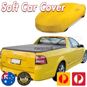 Spandex Car Cover for Holden Commodore UTE SS V SV6 HSV Maloo SV5000 YELLOW Soft - Picture 1 of 12