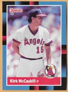 KIRK McCASKILL ANGELS #381 - DONRUSS CASI NUEVO - MONTADO 1988 - Imagen 1 de 2