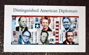 USA2006 #4076 39c Distinguished American Diplomats - Souvenir Sheet Mint - Picture 1 of 2