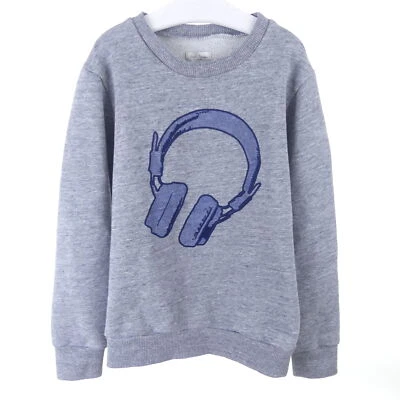 PAUL SMITH Sweatshirt Sweat Pullover Kopfhörer Grau Jungen Gr. 8 128 - Bild 1 von 3