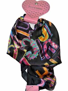 Juicy Couture Satin Large Scarf -brand new with tags - Picture 1 of 3