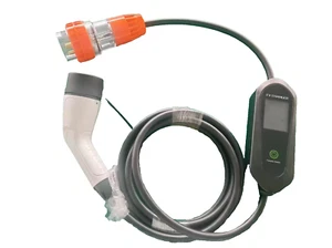 22 Kw 32 amp Type 2 PORTABLE EV Charger 5 Pin 5 Metre for Tesla BYD Polestar - Picture 1 of 4