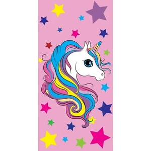 Pink Unicorn Beach Towel for Kids - Soft & Absorbent, 30x60, Magical Fantasy - Picture 1 of 4