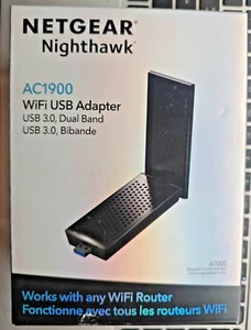 NETGEAR - Nighthawk AC1900 Dual-Band WiFi USB 3.0 Adapter - Czarny - Zdjęcie 1 z 4