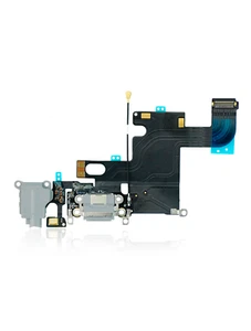 Replacement Charging Port Flex Cable Compatible For iPhone 6 (Premium) (Silver) - Picture 1 of 5