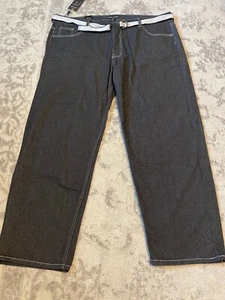 Men's Denim Culture jeans Black sz 48x32 Slim Fit with Belt NEW - Picture 1 of 11