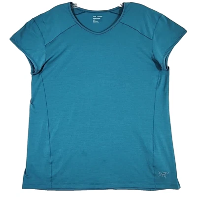 Arc’teryx Kapta T-Shirt Womens Large Blue Sports Tee Shirt Short Sleeve Wicking - Image 1 of 4
