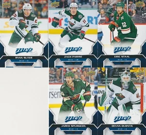 ERIC STAAL, PARISE & 3 MORE WILD PLAYERS '20-21 UPPER DECK MVP 5 CARD TEAM SET - Picture 1 of 11