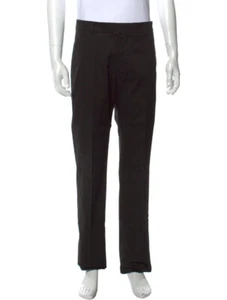 Louis Vuitton NWT Men's Uniform Black Flat Front Slim Straight Dress Pants 48 - Picture 1 of 3