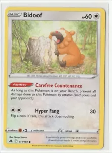 Pokemon Crown Zenith - 111/159 Bidoof - Picture 1 of 1