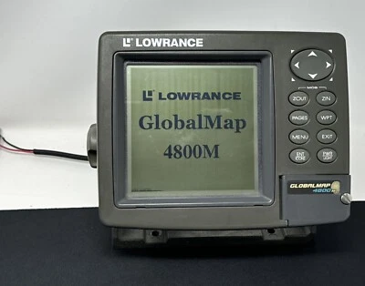 Lowrance GlobalMap 4800M, Soporte Cardán Cable PowerData GPS Plotter PROBADO Foto 1 de 4