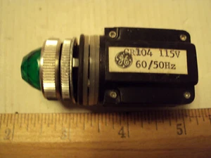 GE CR104 Green pilot light 115v, 60/50 hz - Picture 1 of 1