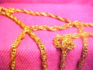 Joan Rivers Gold Tone Rope Chain OPERA LENGTH, Necklace Lobster Clasp Signed 30” - Picture 1 of 3