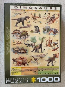 DINOSAURS (Eurographics) -- 1000 Piece Jigsaw Puzzle -- Sealed / New - Picture 1 of 2