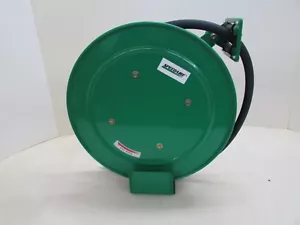 New. Spring Return Hose Reel: 35 ft (3/8 in I.D.),1/4 in MNPT, 300 psi 45UZ34 - Picture 1 of 6