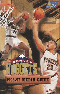 1996-97 Denver Nuggets NBA Basketball Media Guide - Picture 1 of 1