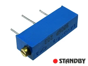 5pcs Bochen 3/4” Rectangular Multiturn Cermet Trimming Potentiometer 20kΩ 3006P - Imagen 1 de 1
