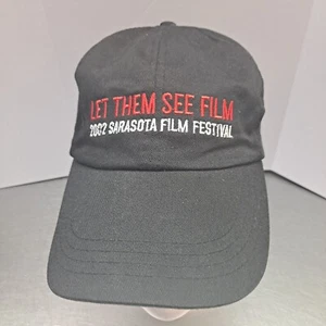 Sarasota Film Festival 2002 Hat Let Them See Film Black Anvil Strapback Cap VTG - Picture 1 of 6