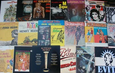 Lot of 70-80s Soundtracks (6) Records Vinyl Music Mix Original Movies Musical NM - Image 1 of 4