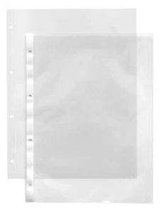 10 Lindner 8805 Protector Sheets A4 4er Perforation Universal Thin Version - Picture 1 of 7