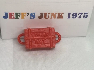Buckaroo Game Vintage  Milton Bradley RED plastic Danger TNT crate part only - Image 1 of 4