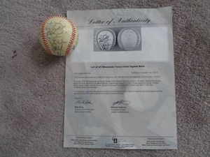 1985 Twin Signed Baseball Early Kirby Puckett Hrbek Oliva Global LOA - Picture 1 of 7