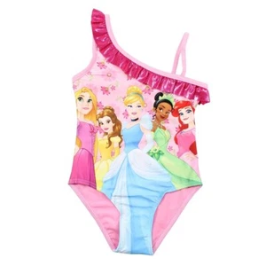 Girls' Swimsuit Princess, Paw Patrol, Peppa Pig, Unicorn. Pink Color. C - Picture 1 of 30