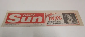 Daily Sun - Masthead - Newspaper - Brisbane - INXS - Hutchence - Vintage - 1986 - Bild 1 von 4