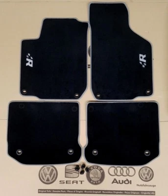 original VW Golf 4 R32 Fußmatten Veloursmatten Stoffmatten MK4 fabric mats - Bild 1 von 3