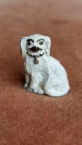 Doll's House Miniature Painted Metal Mantlepiece Staffordshire Dog - Picture 1 of 6