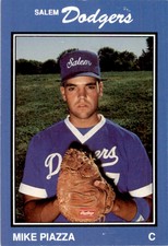 1989 Salem Dodgers Team Issue #25 Mike Piazza