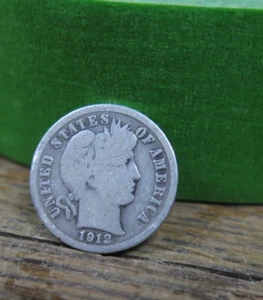 Moneda de diez centavos de barbero 1912-P 90 % venta - Imagen 1 de 7