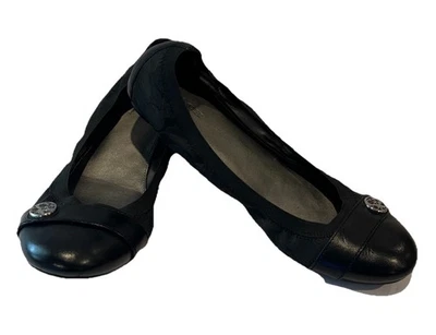 Coach Chelsey Ballet Flats Black Signature Logo Women's 9 - Image 1 of 4